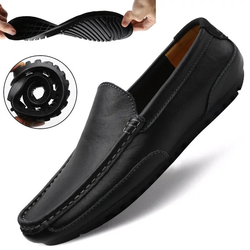 Italian Leather Loafers